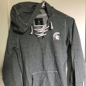 MSU hooded sweatshirt with front pocket
